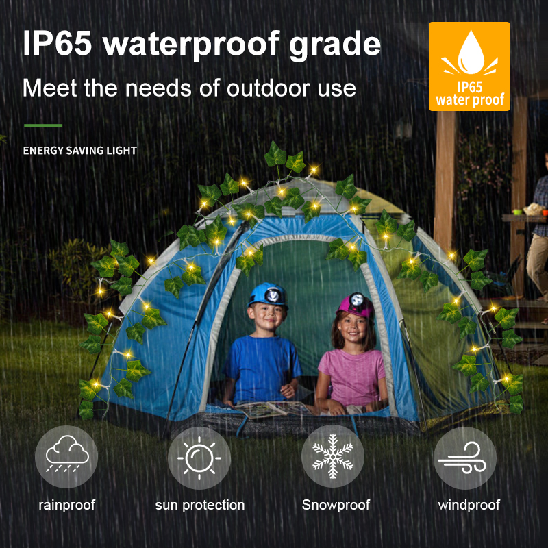 HCP162 太阳能树叶灯串